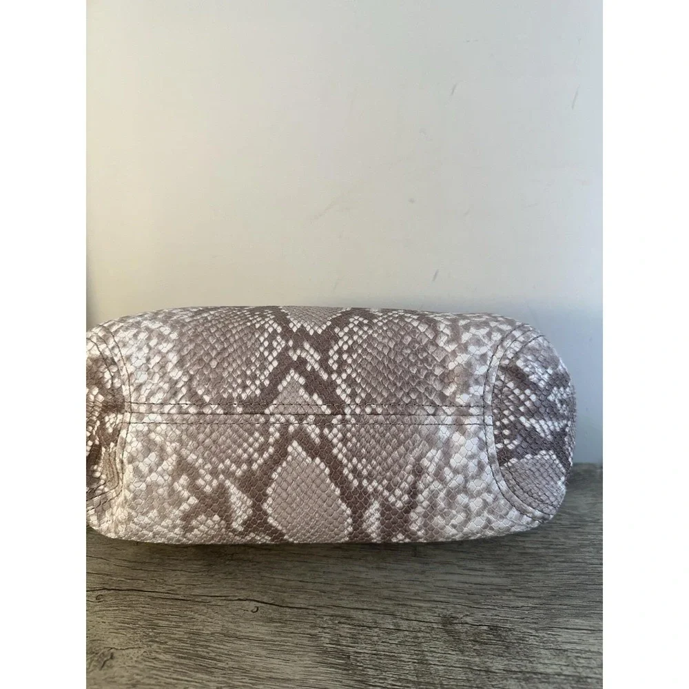 MICHAEL KORS Leather Python Snake Print‎ Shoulder Bag Purse Crossbody